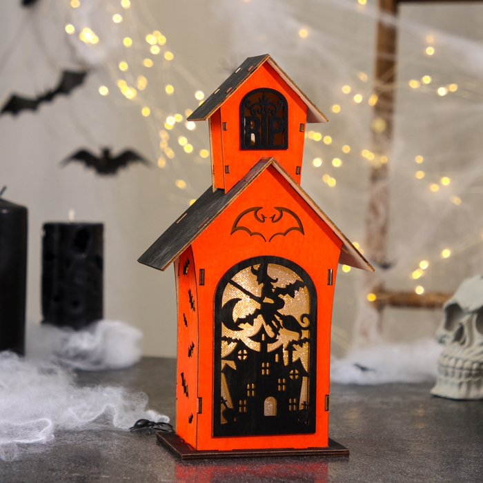 Декор с подсветкой &laquo;Замок страха&raquo;, 8 &times; 14 &times; 26 см