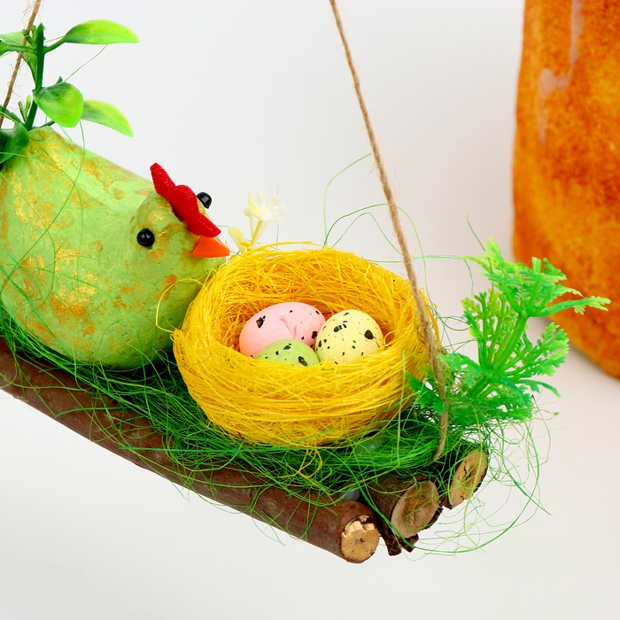 Пасхальный декор &laquo;Курочка на плотинке&raquo; 6 &times; 15 &times; 8 см