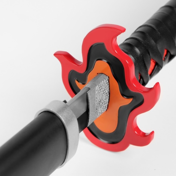 Сувенирное оружие Сувенирное оружие "Катана Кеджу" 100 см, клинок 65 см, чёрная, огненная гарда