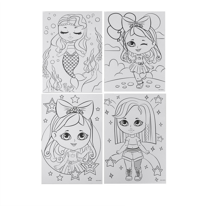 Набор для рисования &laquo;Крутые девчонки&raquo;, 150 предметов