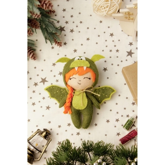 Набор для изготовления текстильной игрушки &laquo;Девочка-дракончик&raquo; рост &mdash; 15 см