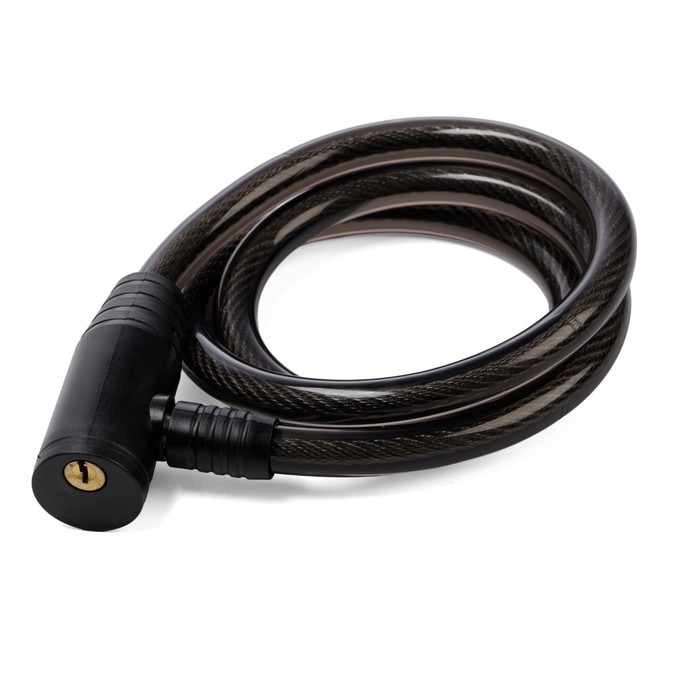 Замок навесной велосипедный LOCKLAND, 12х1000 мм, английский ключ с пластиковой ручкой Замок навесной велосипедный LOCKLAND, 12х1000 мм, английский ключ с пластиковой ручкой