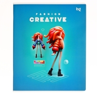 Тетрадь 60 листов, в клетку, на скобе, Fashion creative, обложка мелованный картон, глянцевая ламинация, МИКС Тетрадь 60 листов, в клетку, на скобе, Fashion creative, обложка мелованный картон, глянцевая ламинация, МИКС