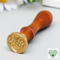 Печать для сургуча с деревянной ручкой "Сердце с завитками" 9х2,5х2,5 см Печать для сургуча с деревянной ручкой "Сердце с завитками" 9х2,5х2,5 см