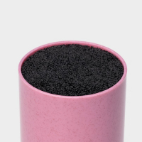 Подставка для ножей с наполнителем Доляна «Нежность», 22×11 см, цвет розовый Подставка для ножей с наполнителем Доляна «Нежность», 22×11 см, цвет розовый