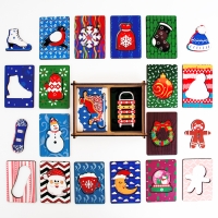 Досочки Сегена &laquo;Зимние&raquo;, 18 элементов