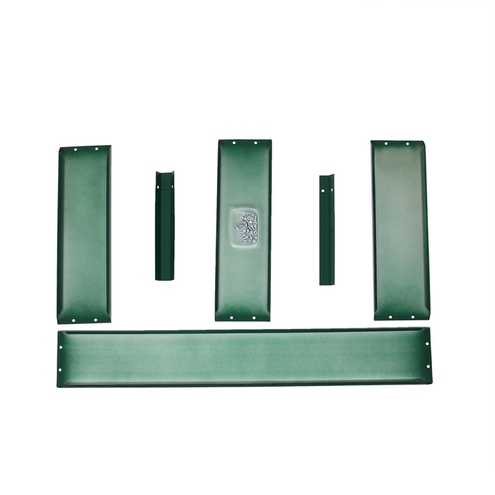 Клумба оцинкованная «Трапеция», d = 100 см, высота бортика 15 см, зелёная, Greengo Клумба оцинкованная «Трапеция», d = 100 см, высота бортика 15 см, зелёная, Greengo