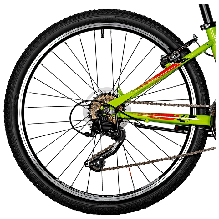 Велосипед 24 Велосипед 24" FOXX AZTEC, цвет зелёный, р. 14"