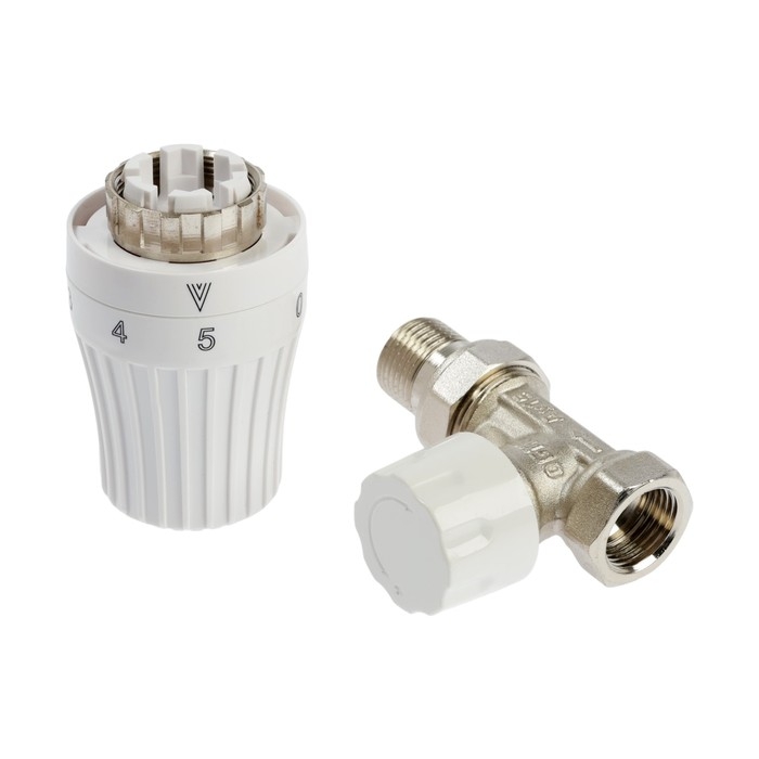 Комплект термостатический Ogint , для радиатора, 2в1, прямой, 1/2 Комплект термостатический Ogint , для радиатора, 2в1, прямой, 1/2", PN10, М30х1.5, 6-28°С