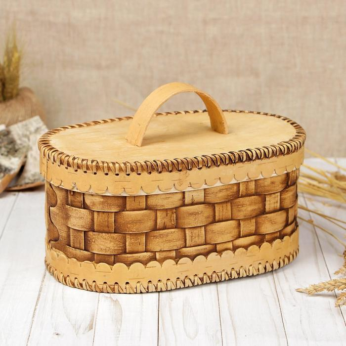 Батонница &laquo;Плетёнка&raquo;, 27&times;18&times;13 см, береста