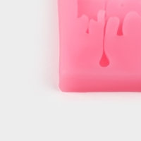 Молд &laquo;Оттепель&raquo;, силикон, 12,5&times;6,5&times;1 см, цвет розовый