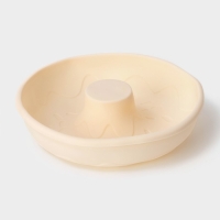 Форма для выпечки Доляна «Пончик», силикон, d=21 см, цвет бежевый Форма для выпечки Доляна «Пончик», силикон, d=21 см, цвет бежевый