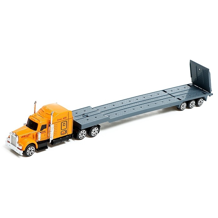 Игровой набор из металла &laquo;Строительная техника&raquo;, в комплекте дорожные знаки и техника