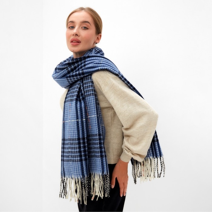 Шарф зимний объемный с кистями MINAKU 63*180 + 10 см Шарф зимний объемный с кистями MINAKU 63*180 + 10 см