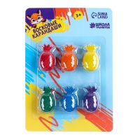 Восковые карандаши &laquo;Ананасы&raquo;, набор 6 цветов