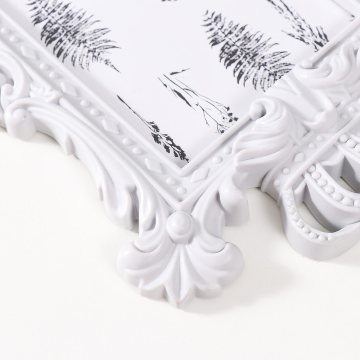 Фоторамка пластик 10х15 см Фоторамка пластик 10х15 см "Коронация" белая 24х16 см