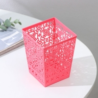 Подставка для столовых приборов &laquo;Арабеска&raquo;, пластик, 9&times;9&times;12 см, МИКС