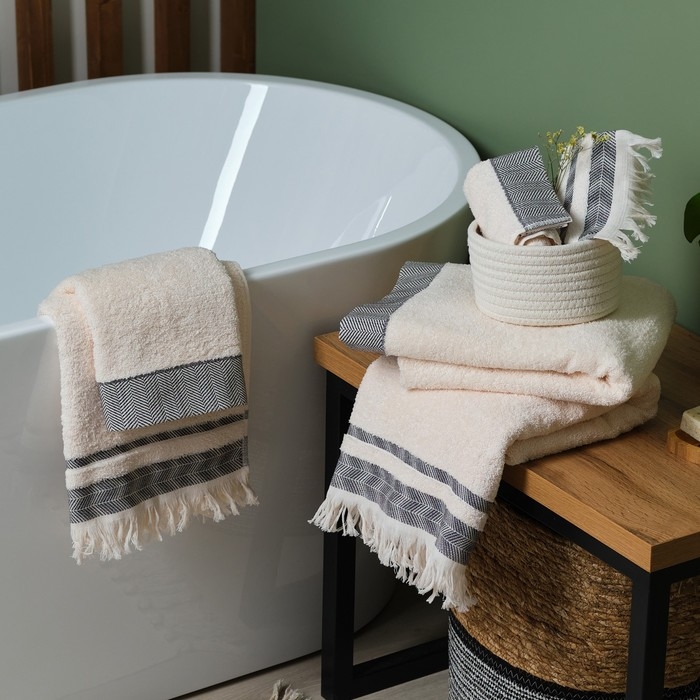 Полотенце махровое Love Life &laquo;Бриз&raquo; 30х50 см, чёрный