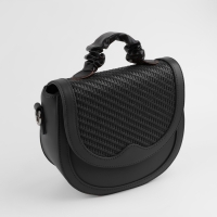 Ручка для сумки, пришивная, 18 × 3,5 см, цвет чёрный Ручка для сумки, пришивная, 18 × 3,5 см, цвет чёрный