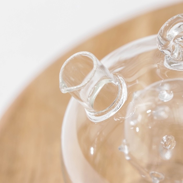 Бутыль стеклянная для соусов и масла 2 в 1 &laquo;Фьюжн. Бомбочка&raquo;, 230/40 мл, 10,5&times;8,5&times;9,5 см