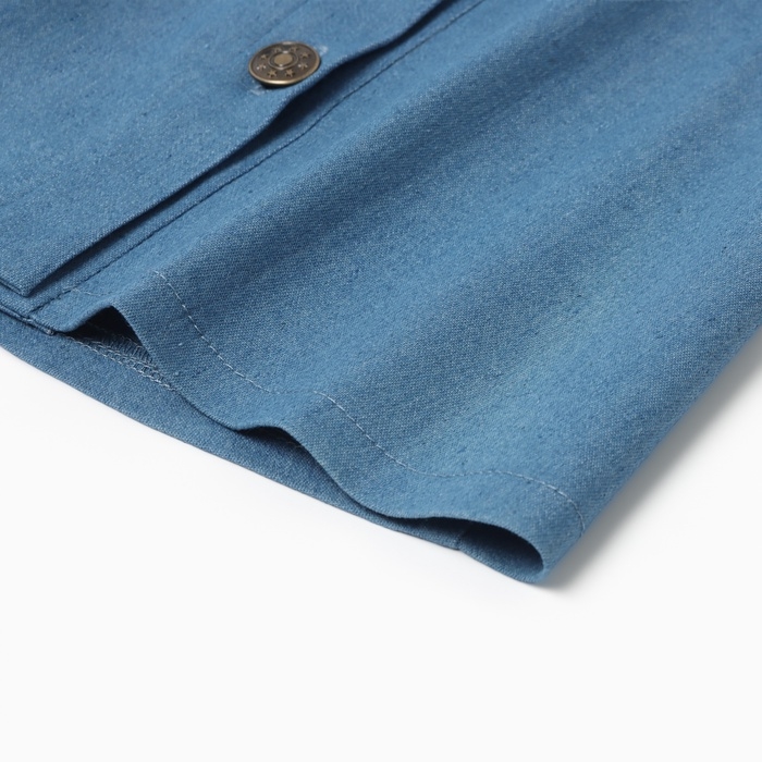 Сарафан для девочки MINAKU: Jeans collection, цвет голубой, рост 122 см