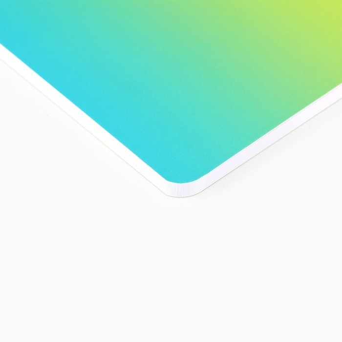 Планинг в мягкой обложке софт-тач А5, 60 листов PROвыбор &laquo;Градиент зеленый&raquo;