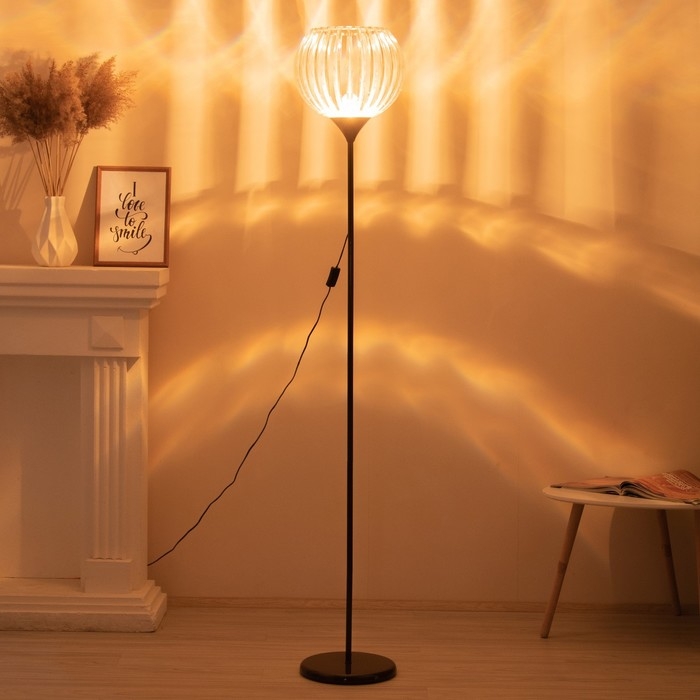 Торшер Торшер "Лаура" 1х15Вт Е27 коричневый 31х31х178см