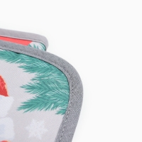 Набор кухонный Доляна "С новым годом": прихватка 17х17 см, варежка-прихватка 20х28 см, 35% хлопок