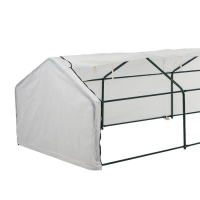 Мини-теплица, 3,7 &times; 1,4 &times; 1,15 м, стальной каркас d = 16 мм, спанбонд 60 г/м&sup2;