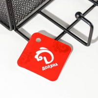 Полка на 4 крючка Доляна &laquo;Кантри&raquo;, 15&times;27&times;24 см, цвет чёрный