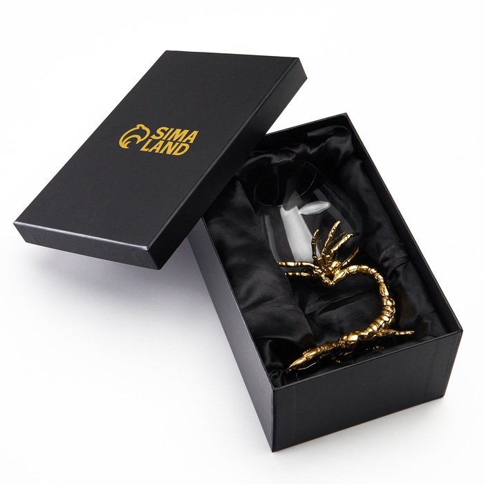 Бокал для коньяка "Скорпион", 550 мл, золото