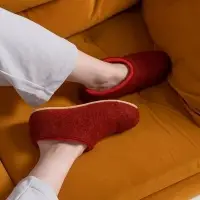 Домашние валенки Cant, красно-коричневые (терракот), размер 44