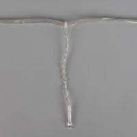 Гирлянда &laquo;Бахрома&raquo; 3 &times; 0.5 м, IP20, прозрачная нить, 80 LED, свечение тёплое белое, 8 режимов, 220 В