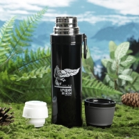 Термос с карабином &laquo;Лучший во всем&raquo;, 500 мл, сохраняет тепло 14 ч