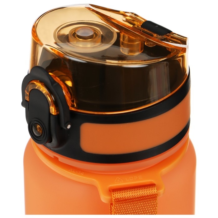 Бутылка спортивная для воды ONLYTOP Fitness Gradien, 500 мл, цвет розово-оранжевый Бутылка спортивная для воды ONLYTOP Fitness Gradien, 500 мл, цвет розово-оранжевый