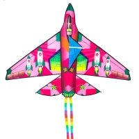 Воздушный змей &laquo;Истребитель&raquo;, с леской, цвета МИКС