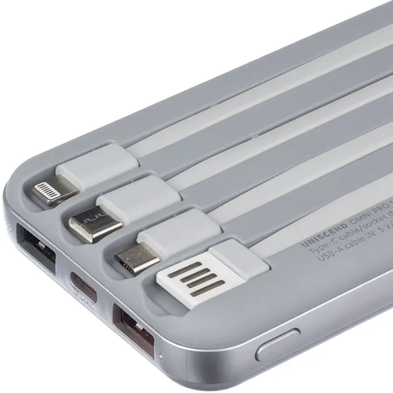 Внешний аккумулятор Omni Pro 10000 мАч, серый Внешний аккумулятор Omni Pro 10000 мАч, серый