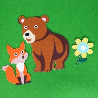 Бизиборд на стену из фетра «Зоопарк» 32 детали на липучке, размер поля — 105 × 75 см Бизиборд на стену из фетра «Зоопарк» 32 детали на липучке, размер поля — 105 × 75 см