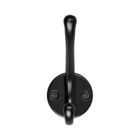 Крючок мебельный CAPPIO LINE, двухрожковый, черный Крючок мебельный CAPPIO LINE, двухрожковый, черный