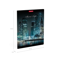 Тетрадь 48 листов в клетку, ErichKrause Moscow Night, обложка мелованный картон, блок офсет 100% белизна, МИКС (1 вид в спайке) Тетрадь 48 листов в клетку, ErichKrause Moscow Night, обложка мелованный картон, блок офсет 100% белизна, МИКС (1 вид в спайке)