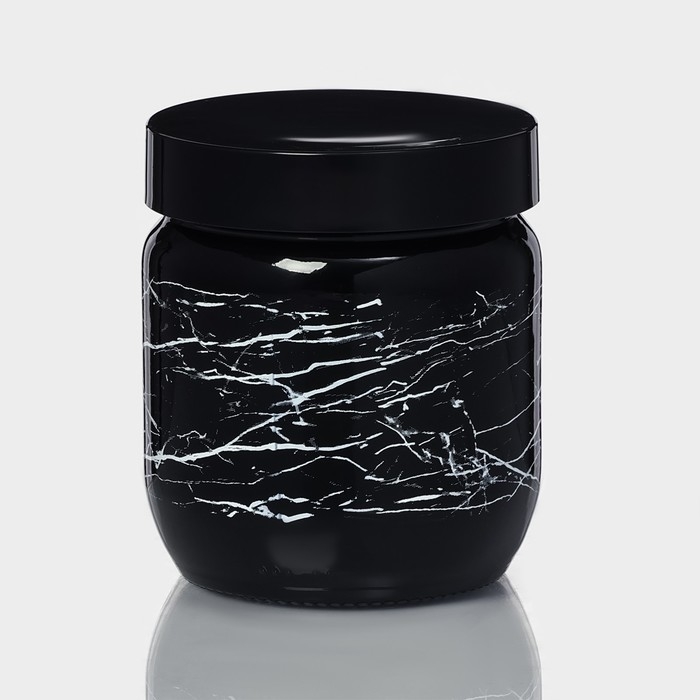 Банка стеклянная для сыпучих продуктов &laquo;Марбл&raquo;, 425 мл