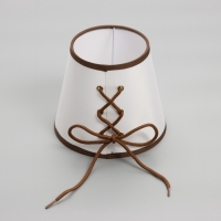 Абажур Е14 бело-шоколадный 15х15х13 см Абажур Е14 бело-шоколадный 15х15х13 см
