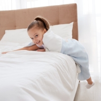 Полотенце детское Крошка Я &laquo;Оленёнок&raquo; 95х100&plusmn;5 см, цвет голубой, 100% хлопок, 280 г/м2