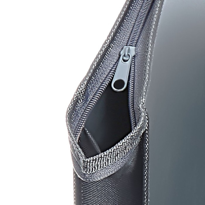 Папка А2 с ручками, 640 х 470мм, пластик, молния сверху, ПМ-А2-35, серая Папка А2 с ручками, 640 х 470мм, пластик, молния сверху, ПМ-А2-35, серая