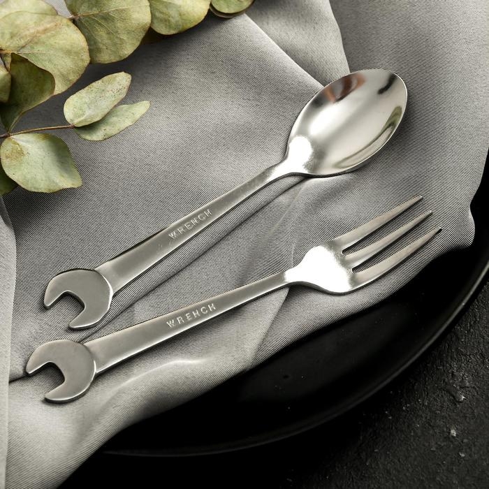 Набор столовых приборов: ложка и вилка «Мастеру на все руки». Набор столовых приборов: ложка и вилка «Мастеру на все руки».