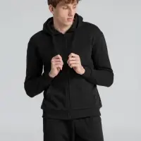 Толстовка на молнии с капюшоном Siverga Heavy 2.0, черная, размер 5XL Толстовка на молнии с капюшоном Siverga Heavy 2.0, черная, размер 5XL