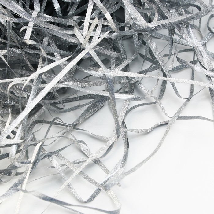 Наполнитель для шаров и подарков, упаковка, &laquo;Серебро&raquo; , 15 х 26 см