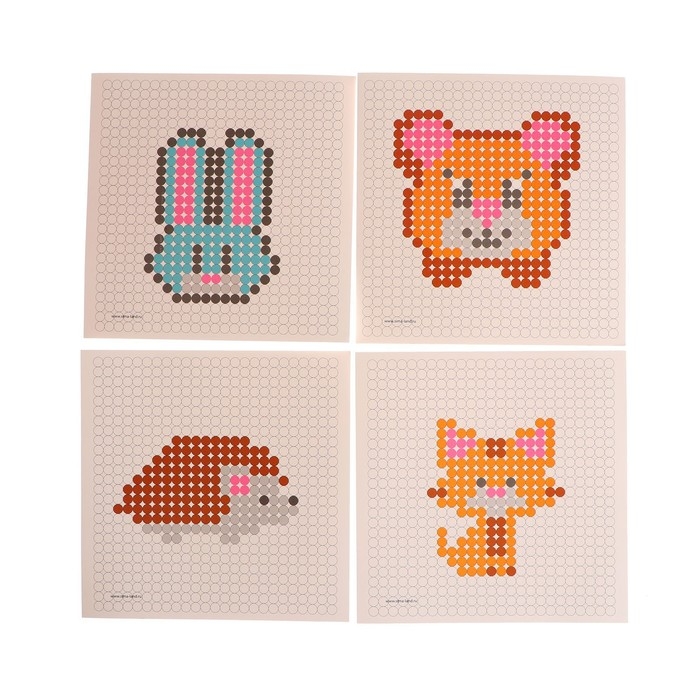 Термомозаика &laquo;Лесные животные&raquo; с пинцетом