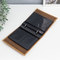 Фотоальбом для фото мини камер 100 фото 13,2х8,5 см "Рыжий" текстиль 3х15х14,5 см