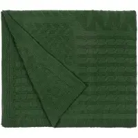 Плед Snippet, темно-зеленый